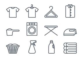 Wäsche Icon Set