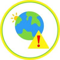 Erde Gefahr Vektor Icon Design
