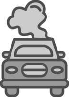 Auto Umweltverschmutzung Vektor-Icon-Design vektor