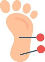 Fußakupunktur-Vektor-Icon-Design vektor