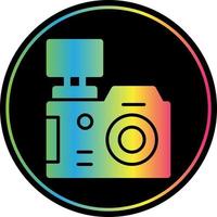 flaches Symbol für DSLR-Kamera vektor