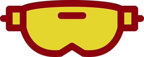 Vr-Brille Linie Vektor-Icon-Design vektor