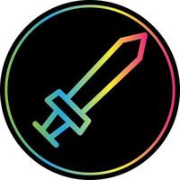 Spiel Schwert Linie Vektor Icon Design