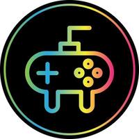 Gamepad-Linienvektor-Icon-Design vektor