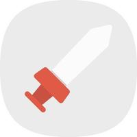 Spiel Schwert Linie Vektor Icon Design
