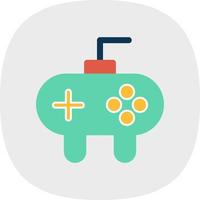 Gamepad-Linienvektor-Icon-Design vektor