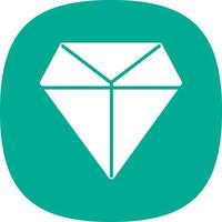 Diamanten Linie Vektor Icon Design