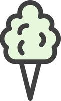 Zuckerwatte-Vektor-Icon-Design vektor