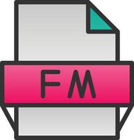 fm-Dateiformat-Symbol vektor