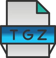 tgz-Dateiformat-Symbol vektor