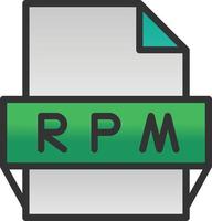 Symbol für das RPM-Dateiformat vektor