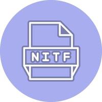 nitf-Dateiformat-Symbol vektor