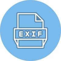 exif fil formatera ikon vektor