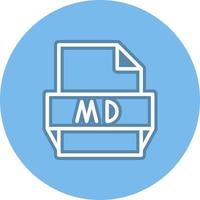 md-Dateiformat-Symbol vektor