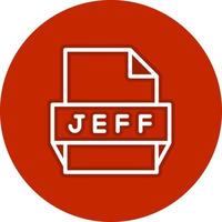 jeff-Dateiformat-Symbol vektor