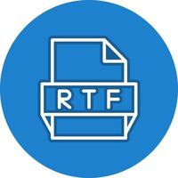 RTF-Dateiformat-Symbol vektor