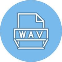 wav-Dateiformat-Symbol vektor