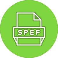 spef-Dateiformat-Symbol vektor