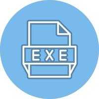 exe-Dateiformat-Symbol vektor