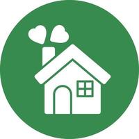 Familienhaus-Vektor-Icon-Design vektor