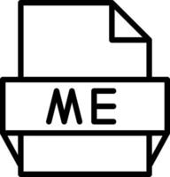 me-Dateiformat-Symbol vektor