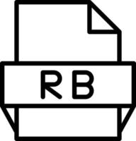 rb-Dateiformat-Symbol vektor