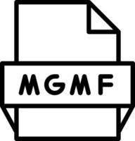 mgmf-Dateiformat-Symbol vektor