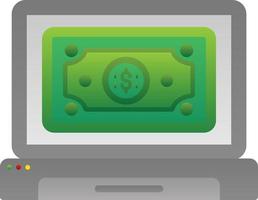 uppkopplad kontanter betalning vektor ikon design
