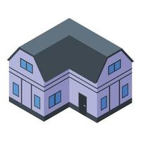 komfort-ferienhaus-ikone, isometrischer stil vektor
