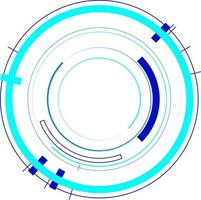 dekoratives Vektorgestaltungselement des Tech-Kreises vektor