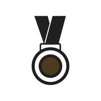 medalj logotyp mall vektor illustration ikon design