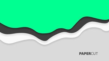 modern vågor abstrakt papper skära bakgrund abstrakt färgrik vågor vågig baner vektor