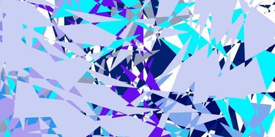 mörkrosa, blå vektormall med triangelformer. vektor