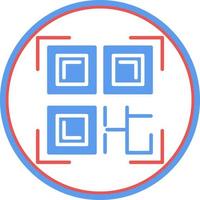 QR-Code-Vektor-Icon-Design vektor