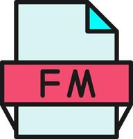 fm-Dateiformat-Symbol vektor