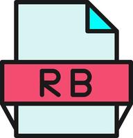 rb-Dateiformat-Symbol vektor