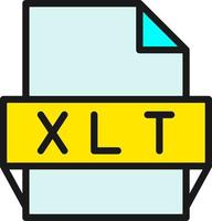 xlt-Dateiformat-Symbol vektor