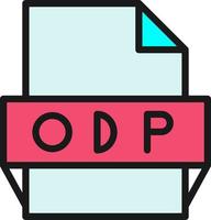 odp-Dateiformat-Symbol vektor