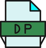 dp-Dateiformat-Symbol vektor