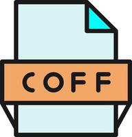 coff-Dateiformat-Symbol vektor