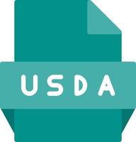 usda-Dateiformat-Symbol vektor