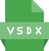 vsdx-Dateiformat-Symbol vektor