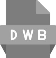 dwb-Dateiformat-Symbol vektor