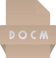 docm fil formatera ikon vektor