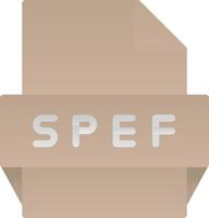 spef-Dateiformat-Symbol vektor