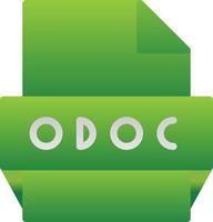 odoc-Dateiformat-Symbol vektor