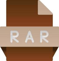 rar-Dateiformat-Symbol vektor