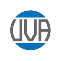 VVA-Brief-Logo-Design auf weißem Hintergrund. vva kreative Initialen Kreis Logo-Konzept. vva Briefgestaltung. vektor