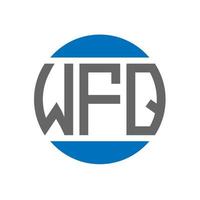 wfq brev logotyp design på vit bakgrund. wfq kreativ initialer cirkel logotyp begrepp. wfq brev design. vektor