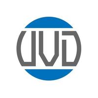 vvd-Brief-Logo-Design auf weißem Hintergrund. vvd creative initials circle logo-konzept. vvd Briefgestaltung. vektor